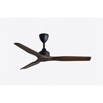 ALPHA 3 BLADES 56" CEILING FAN - WALNUT/MB (KS1-56-W/MB)