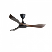 ALPHA 3 BLADES 52" CEILING FAN - WALNUT