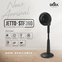 DEKA 6'' AIR CIRCULATOR FAN (JETTO-STF360)