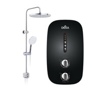 DEKA DC PUMP WATER HEATER RAINSHOWER - BLACK