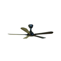 DEKA 56" 5 BLADES DC MOTOR CEILING FAN - TITANIUM BLACK WOOD (HELI56-TB)