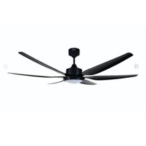 DEKA 66" 6 BLADES DC MOTOR CEILING FAN WITH LED- DARK WOOD (NEON66/L-DW)