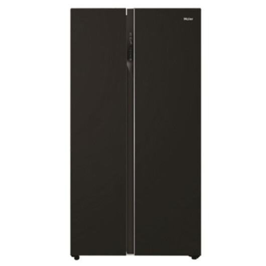 HAIER SIDE BY SIDE 628L INVERTER FRIDGE - GLASS BLACK (HRF-619SI(B))
