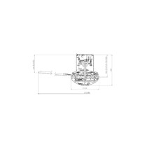 KDK 44" 3 BLADES CEILING FAN WITH R/CONTROL - SILVER (K11Z1-ES)