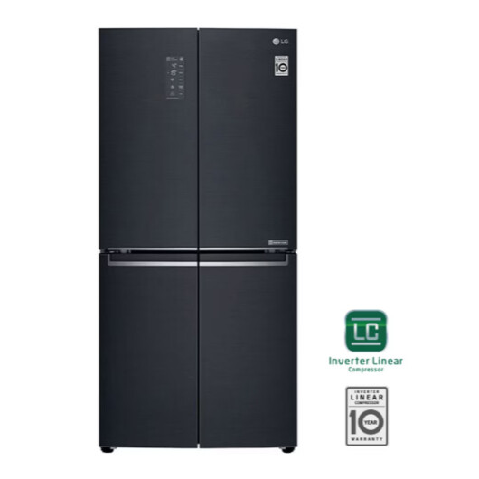 LG 4 DOORS 594L INVERTER FRIDGE -MATT BLACK (GC-B22FTQPL)