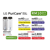 LG PuriCare™ Self-Service Tankless Water Purifier with 4-Stage Filtration Hot/ Ambient. (PRE-ORDER) (WD216AN)