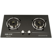 MILUX 2 BURNERS GLASS HOB (MGH-348)