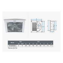 PANASONIC 10" CEILING VENTILATION FAN (FV-25TGU3)
