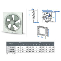 PANASONIC 12" WALL VENTILATION FAN (FV-30AUM8)