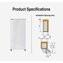 PANASONIC 1 DOOR 165L INVERTER FRIDGE (NR-AF166SSMY)