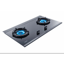 RINNAI 2 BURNER B/I/HOBS -BLACK TEMPERED GLASS (RB-2GI)