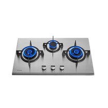 RINNAI 3 BURNER B/I/HOBS -STAINLESS STEEL