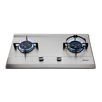 RINNAI 2 BURNER B/I/HOBS - STAINLESS STEEL