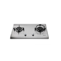 RINNAI 2 BURNER B/I/HOBS - STAINLESS STEEL