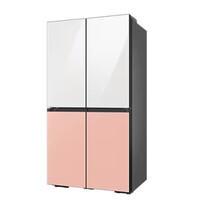 SAMSUNG 4 DOORS 667L INVERTER FRIDGE-CLEAN WHITE + PEACH