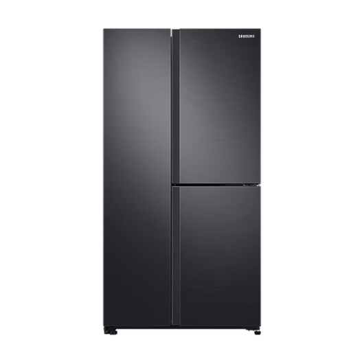 SAMSUNG SIDE BY SIDE 3 DOORS 700L INVERTER FRIDGE - BLACK MATT (RS63R5591B4/ME)