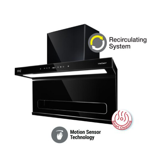 SENZ COOKER HOOD 1700M3/HR - L SHAPE HEAT PRO INTELCLEAN