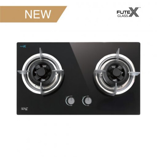 SENZ 2 BURNERS GAS COOKER FLEXI HOB -BLACK