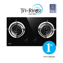 SENZ 2 BURNERS GAS COOKER HOB-BLACK