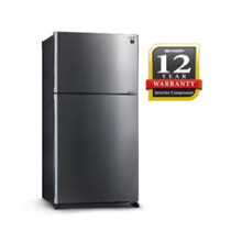 SHARP 2 DOOR 610L INVERTER FRIDGE-METAL SILVER