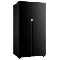 TOSHIBA SIDE BY SIDE 2 DOORS 623L INVERTER FRIDGE - BLACK GLASS