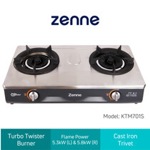 ZENNE 2 BURNERS GAS COOKER - 5.8KW (KTM701-S)