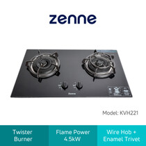 ZENNE 2 BURNERS GAS COOKER HOB-FLEXIBLE HOB (KVH221)
